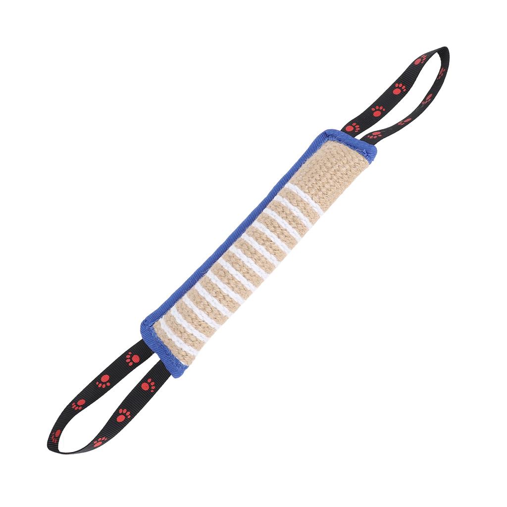 Подушка для укусов собаки, устойчивая к разрывам, интерактивная, портативная, для тренировки щенков, джутовая игрушка для перетягивания с прочными ручками