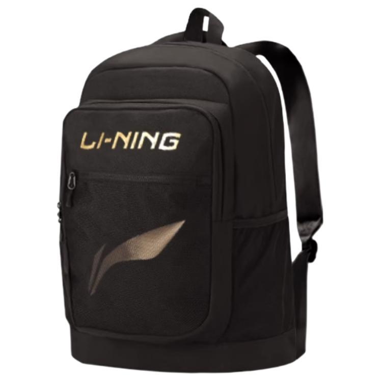 Полиэстеровый рюкзак Li Ning Обычный Унисекс Черный YBSU033-1