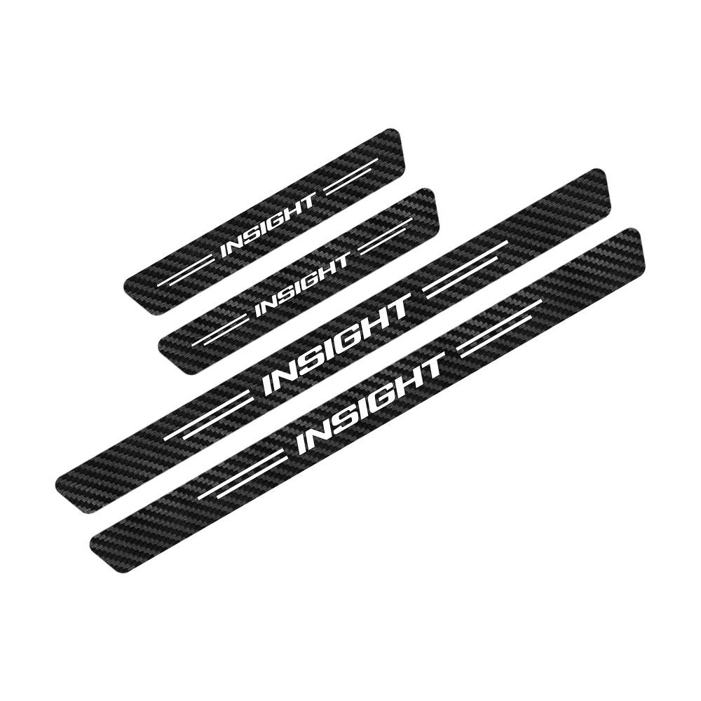 4 шт. наклейки на пороги автомобиля для Honda FIT IGHT JAZZ MUGEN RR SI TYPE S TYPE R VTI автомобильные аксессуары наклейки из углеродного волокна
