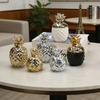 Керамическая золотая ананасовая банка в европейском стиле - шкатулка и контейнер для хранения
