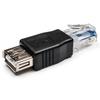 USB A Гнездо F к Ethernet RJ45 Штекер Адаптер для роутера Разъем Розетка Сеть LAN AVE