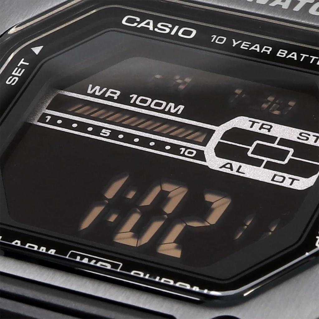 CASIO Стандартные цифровые часы с металлическим циферблатом полностью черные Overseas Модель [Casio] Мужские MWD-110HB-1BV [Товар]