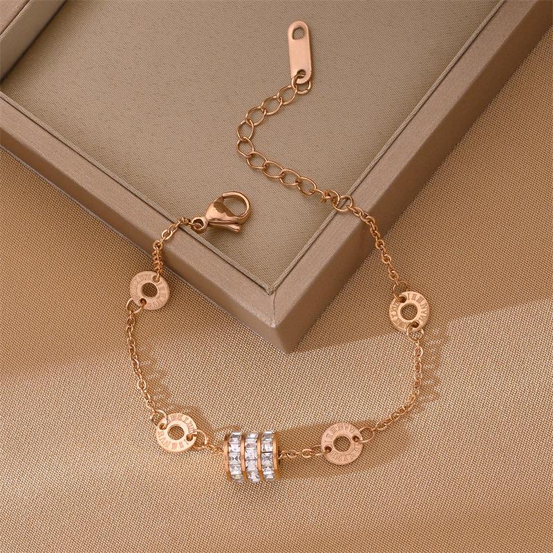 Корейский браслет женской моды из титановой стали Дун Дэмун - Нержавеющий, Высококлассный, Дизайн через границу.