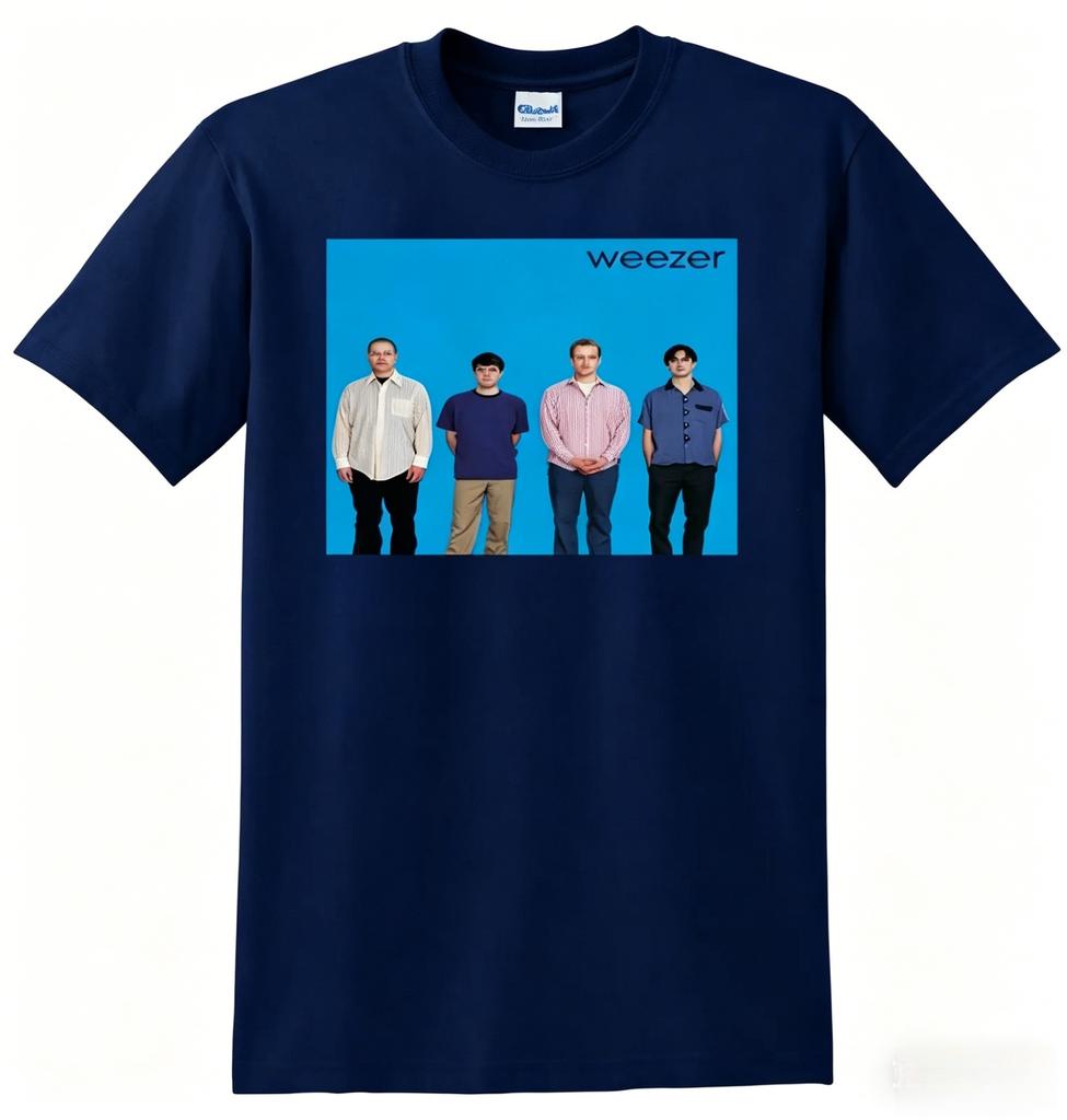 WEEZER Tshirt Album Vinyl Album Cover Summer Unisexs Womens Printed Cotton Oversized Wide Matsubara Style Fans Gift