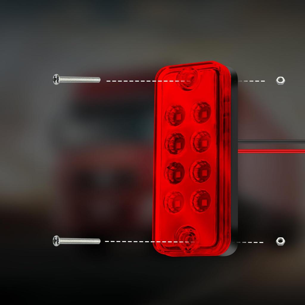 Ygmylandbb Светодиодный боковой габаритный фонарь для грузовика, прицепа, автомобиля, габаритный огонь, плечевой огонь, задний боковой