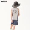 Летний комплект для мальчиков M.Latin, двухцветный, с рисунком на спине, двухкомпонентный