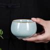 Baqianxing High-End Master Cup, Ceramic Kung Fu Tea Cup, Ru Kiln Open-Fired Office Tasting And Drinking Tea