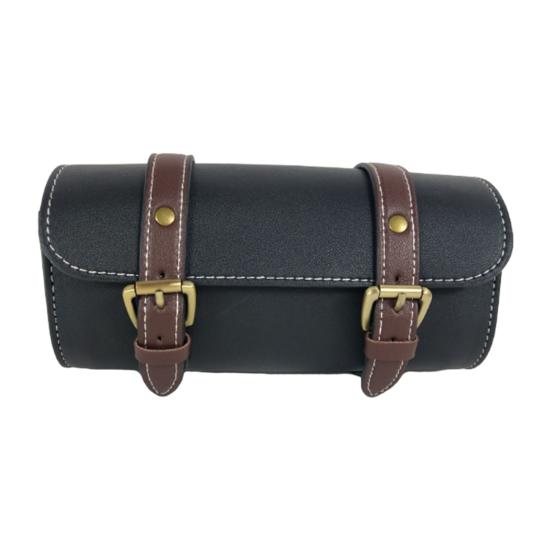 Сумка-седло для велосипеда в стиле ретро, ​​универсальная сумка для хранения электрического скутера для мотоцикла, велосипеда с регулируемыми пряжками, стильное организованное решение