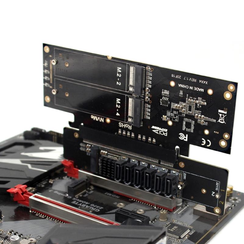 Адаптер PCIE X16 TO X8+X4+X4, поддержка расширения порта PCIE 4.0 M.2 NVME, модуль сильной совместимости