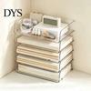 Stackable Desk Drawer Organizer Paper Letter Tray, Acrylic File Organizer, Clear Information Sorting Container Holder Sorter for Documents,