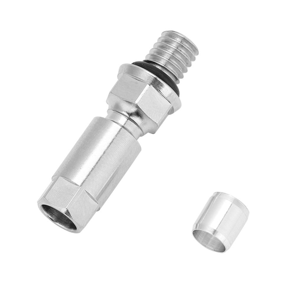 Precise Hose Connector Silver Bicycle Hydraulic Disc Brake Hose Connector for Bike Repair