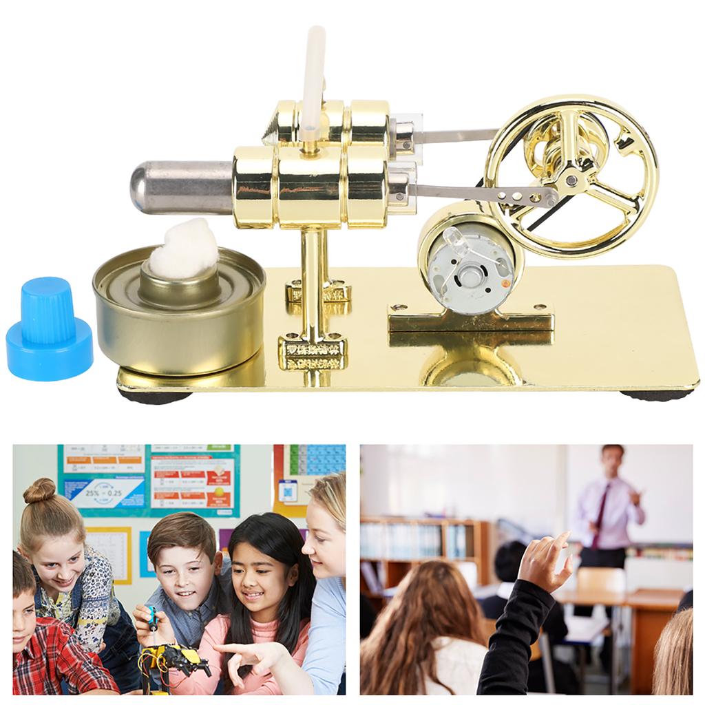Модель двигателя Стирлинга, двигатель внешнего сгорания, детские игрушки по физике, науке, образованию
