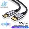 Кабель USB 3.0 Type C — Micro B 5 Гбит/с, высокоскоростной кабель для передачи данных для жесткого диска, для ноутбука MacBook, телефона, внешнего диска, SSD, HDD, камеры