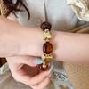 Europe American Style Beads Acrylic Bangle Smudging Retro Hand Ring Irregular Bracelet  Girls