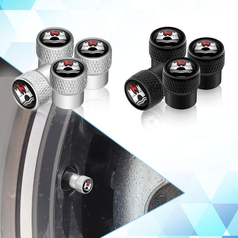 CJOZW1 4Pcs Car Wolfsburg Badge Wheel Tires Valve Caps Tyre Valve Stem Covers For VW Volkswagen Touareg Tiguan Golf MK4 MK5 MK6 MK7