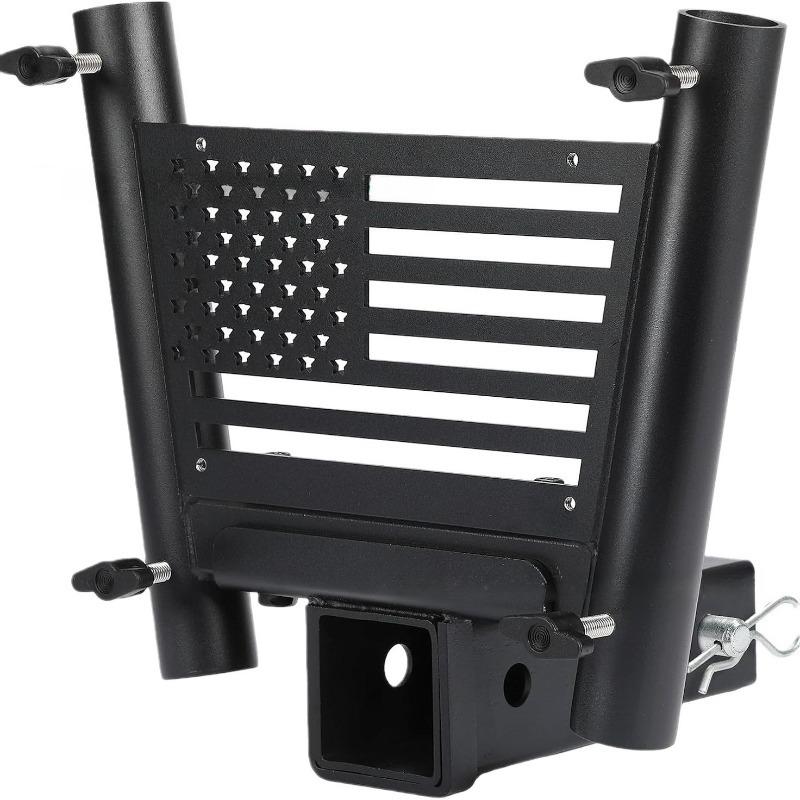 For Universal SUV Jeep Truck 2 Inch Receiver Hitch Mount Extended Flag Pole Holder Tow Rear Bracket Accessory Off Road ATV UTV