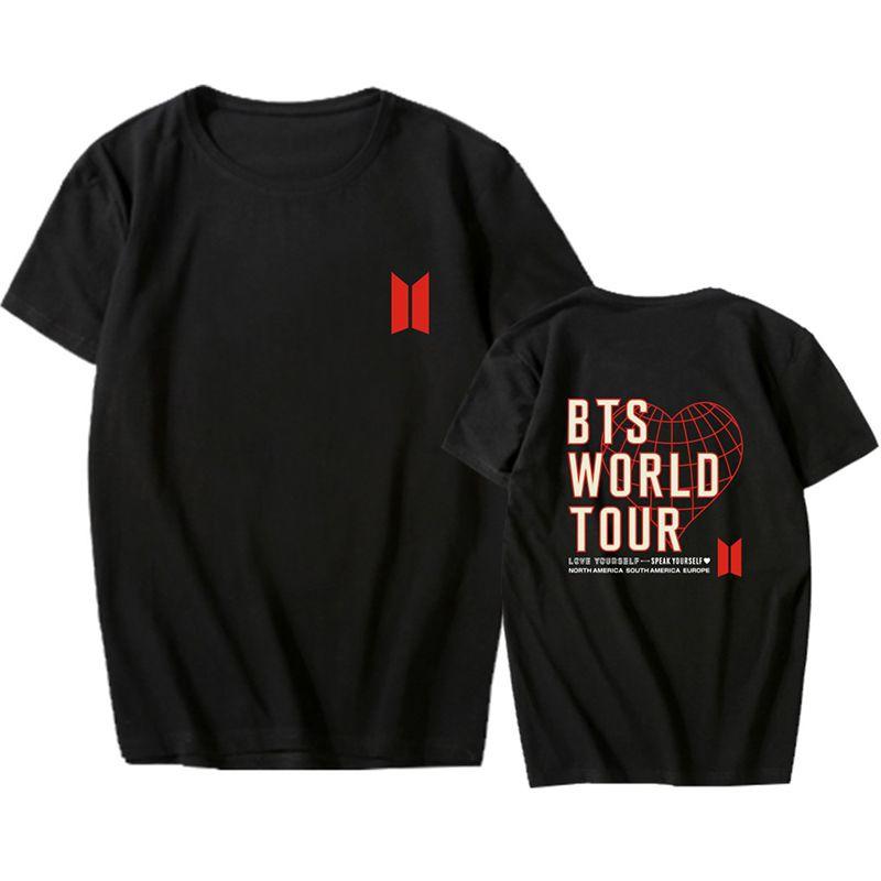Tshirt Kpop Bts Love Speak Yourself Concert Tshirt Casual Tee Jk Rm Tops Jimin