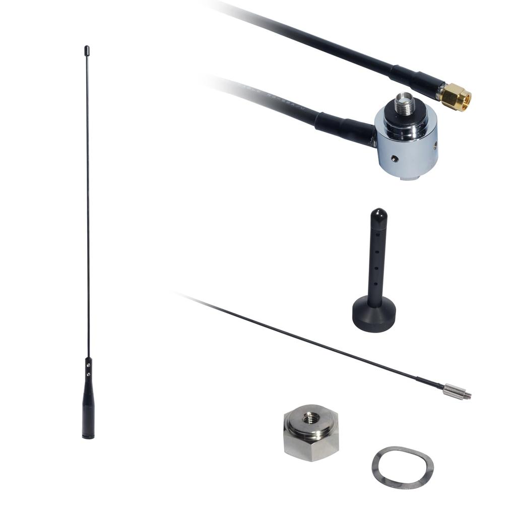 Natec Mobile Antenna MS3000E for 351MHz Digital Simple Radio Digital Low Power Community Radio Cable with SMA Antenna Plug THLC50S Shape Memory Alloy