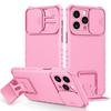 Slide Camera Protection Armor Phone Case for IPhone 16 15 14 13 12 11 Pro Max XS X XR 7 8 Plus Plastic Holder Hard Shell Cover