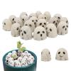 20 Pieces Mini Halloween Ghost Statues Resin Spooky Miniature Landscape With Various Expressions For Vase Filling DIY Potted