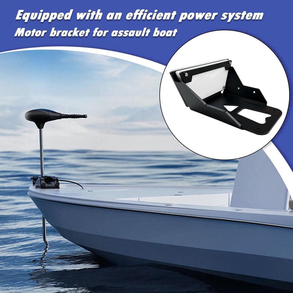 Kayak Trolling Motor Mount Quick Release Bracket With Noise Reduction & Aluminum Locking For Fishing Boat Inflatable Raft Marine
