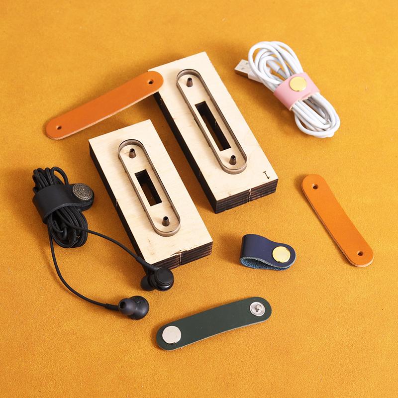 1 шт. Шаблон для кожгалантереи Резак для данных Линия USB Кабель для наушников Органайзер для проводов Пряжка для хранения Вырубка Нож Форма