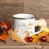 Hello Pumpkin Enamel Mug Halloween Camping Mug Gift For Grandma Mum Nana Autumn Home Decor Hygge Gift Fall Coffee Mug