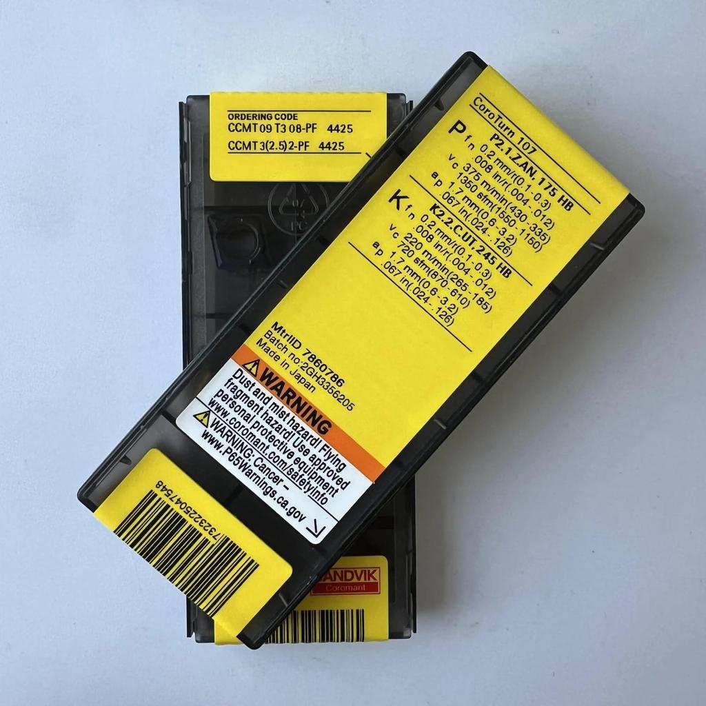 Original Sandvik / CCMT09T308-PF 4425 / CNC Lathe Carbide Blade 10 PCS