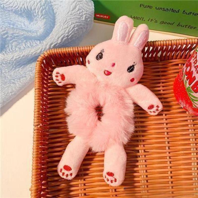 Корейский стиль мультяшная плюшевая лягушка резинка для волос для детей