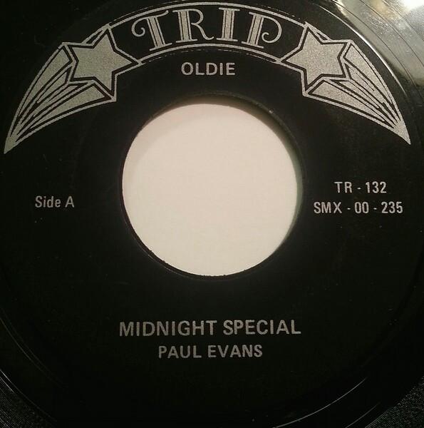 7-дюймовая пластинка PAUL EVANS Midnite Special Seven Little Girl TR132 Trip US Rock Б/у