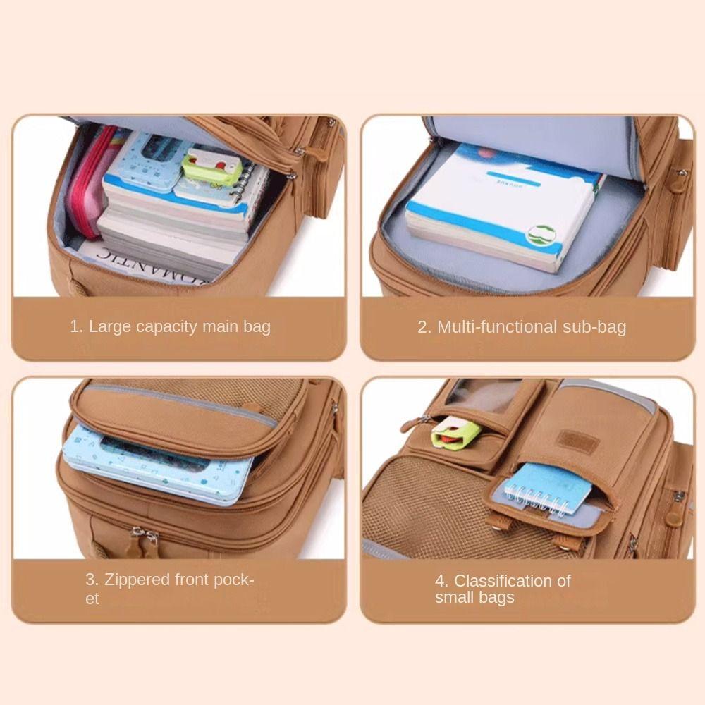 Oxford Cloth Capybara Backpack Waterproof Capybara Student Bag Cartoon Animal School Bag Unisex