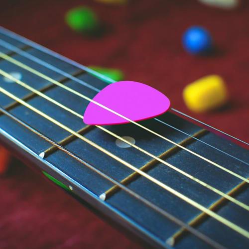 Set of 15 ABS Guitar Picks, 3 Thicknesses: 0.5mm, 0.75mm, and 1mm, Polished Surface, Colorful, Random Colors (4)