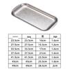 Wutuo Stainless Steel Retro Gold Rectangular Serving Tray