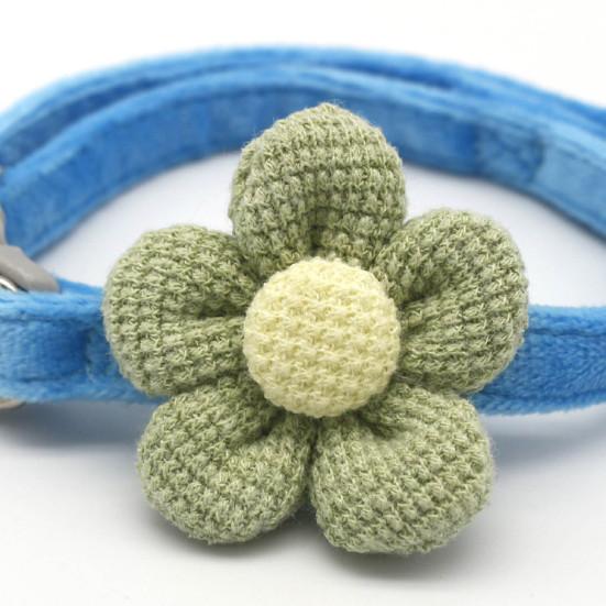 Ошейник для домашних животных с мультяшным цветком, праздничный наряд, нежный для кожи, красивый котенок, собака