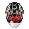 Мотоциклетный шлем OGK KABUTO Jet EXCEED SPARK черный красный (Размер M)