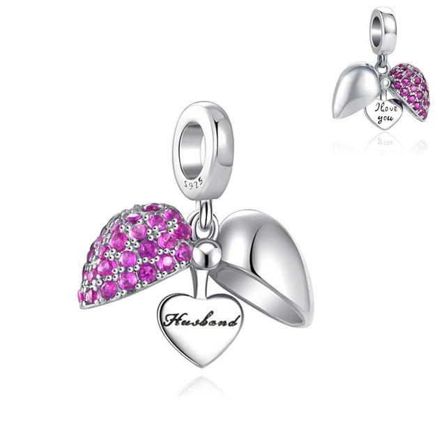 Новый европейский кулон с открытым сердцем, сестра, Diy из бисера, подходит, оригинальный модный браслет из стерлингового серебра 925 пробы для женщин, изготовление ювелирных изделий