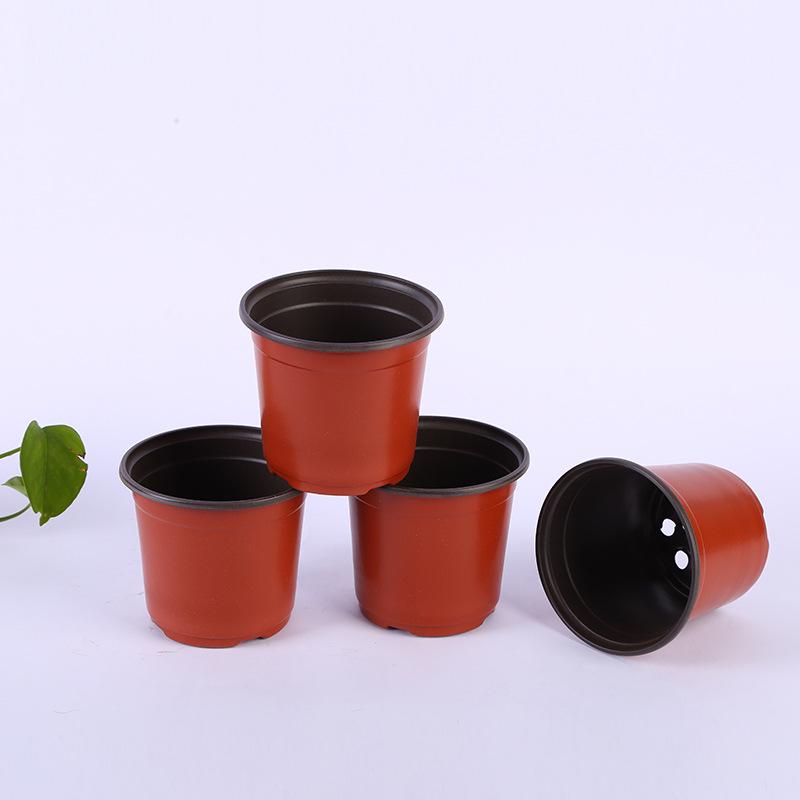 Two-Tone Soft Suction Plastic Succulent Pot for Green Plants - Simple Seedling and Small Flower Pot