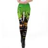 Halloween Day New Women's Print Leggings Show Costume