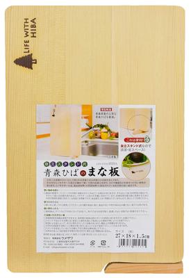Разделочная доска Umezawa деревянная Aomori Hiba с подставкой, маленькая, 27 x 18 x см, сделано в Японии, 205605 1,5