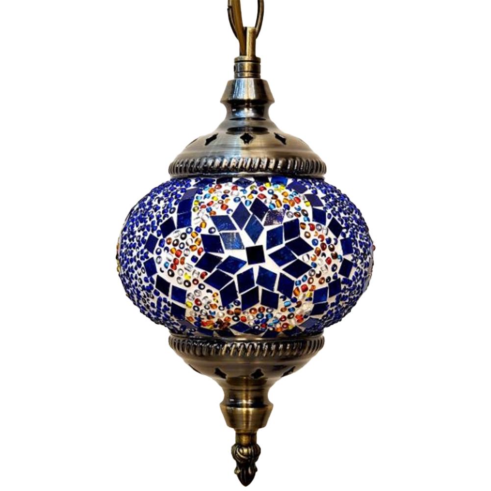 Turkish Retro Lighting E27 Bar Restaurant Mediterranean Pendant Light Restaurant Club Single Head Chandelier for Bar Home Hotel