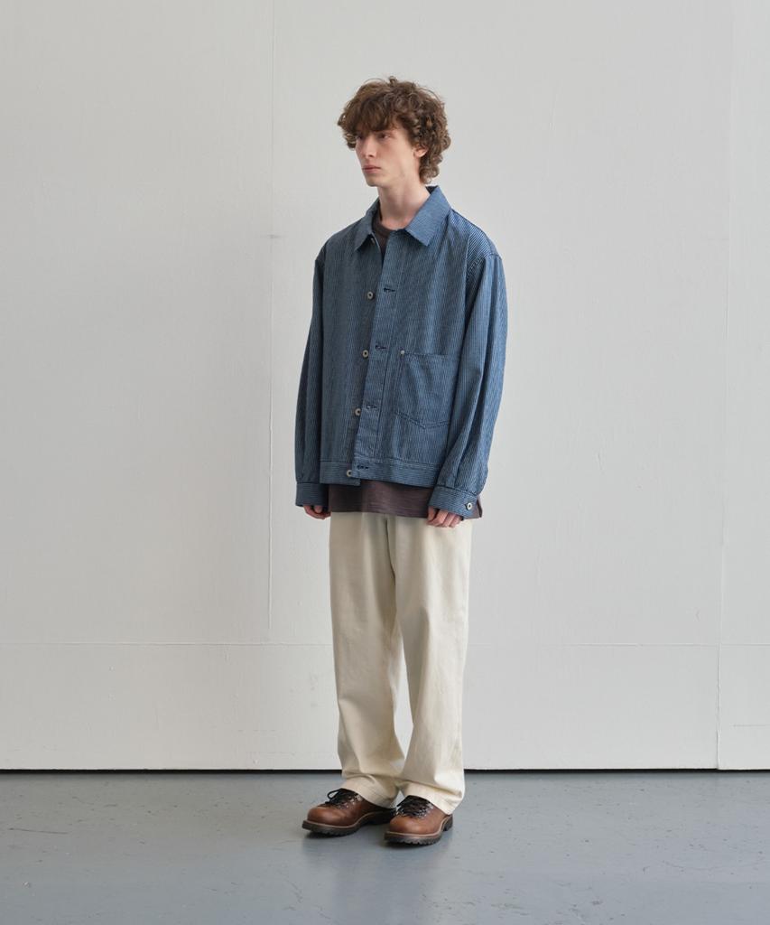 Horlisun Liverty Denim Check Jacket Navy