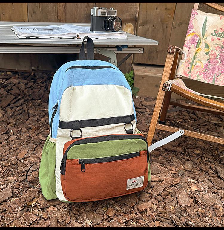 Новый легкий спортивный рюкзак Mountain Series Color Block — дышащий, складной, идеально подходит для путешествий и альпинизма.