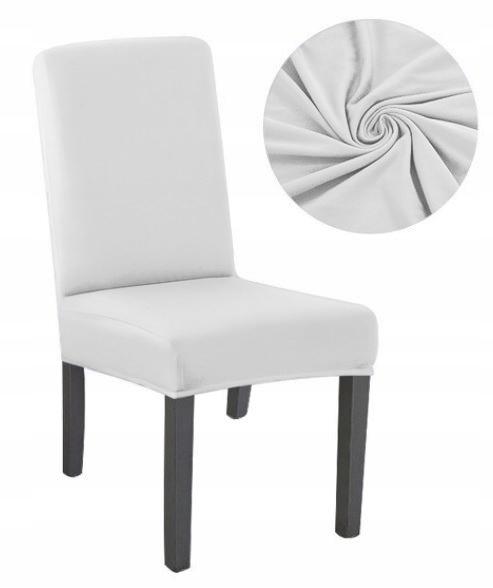 White Smooth Chair Cover Universal