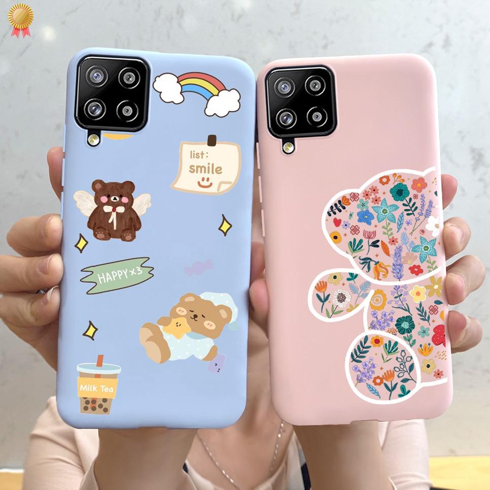 For Samsung Galaxy A12 A42 Case Cute Cartoon Soft Silicone Bumper Cover For SamsungA12 Funda Samsung A12 A42 A 12 42 Phone Case