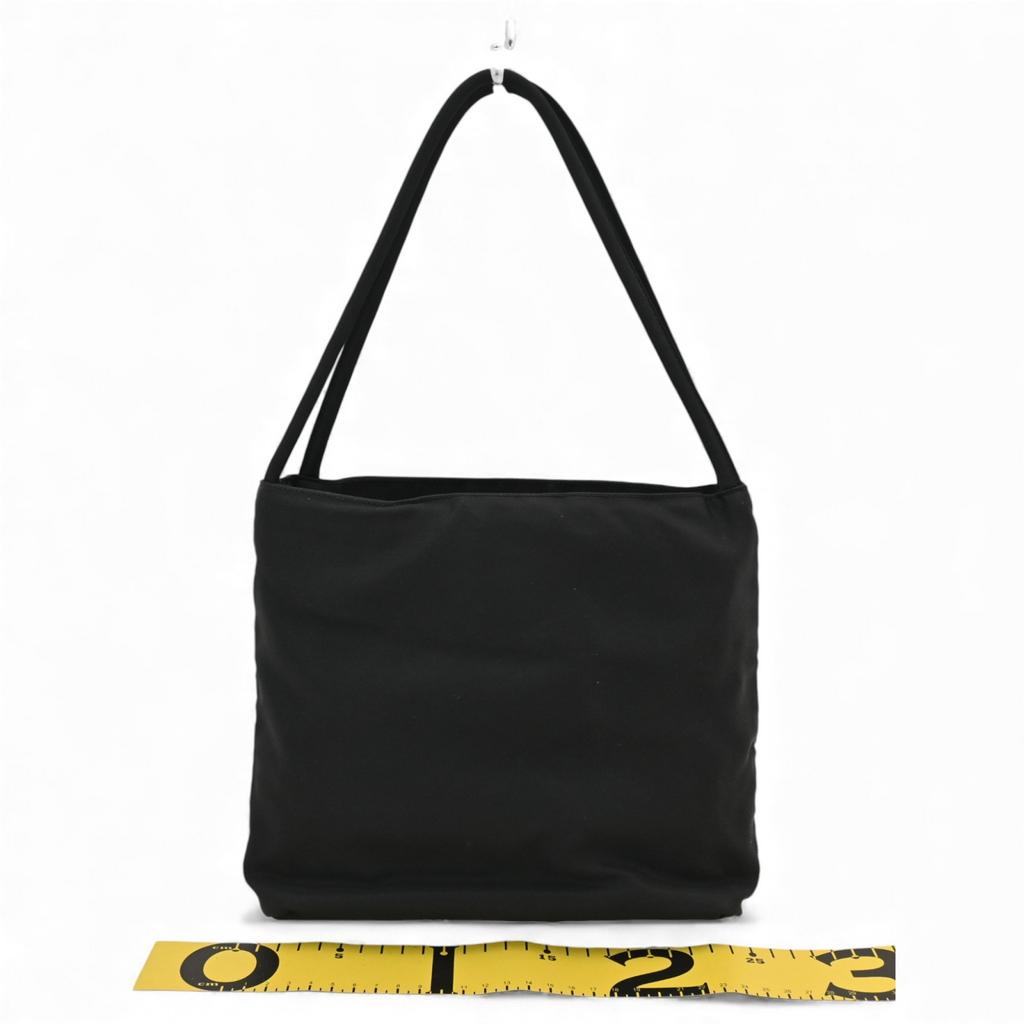 Auth PRADA Tessuto Nylon Shoulder Bag Black Pr1112ss