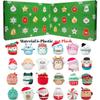 Animal Mallows Advent Calendar 2025,24 Day PVC Micromallows Toy Christmas Countdown Calendar, Animal Figures Toy for Kids