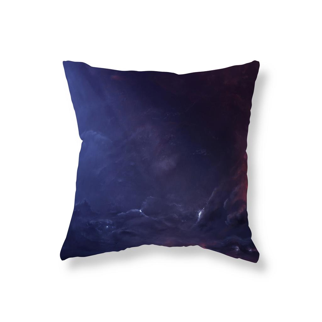 Подушка-плед с видом на северное сияние и звездное небо, декор для дивана, декор для эстетики комнаты, наволочка, чехол на подушку для стула, домашний декор