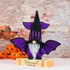 Halloween Gnome with Bat Wing Spider Hat Cute Elf Doll Ornament Crafts for Home Festival Dining Table Tiered Tray Decor Gift