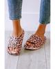 Azura Exchange Leopard Print Slip On Slippers with Thick Sole