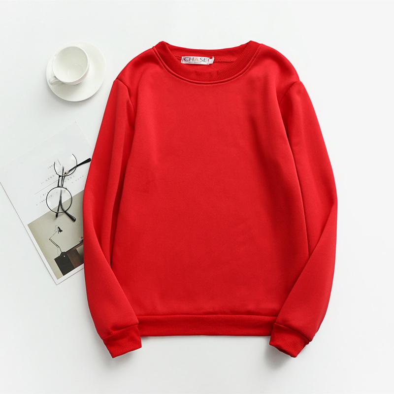 TWINFLAMES New Hoodie Women Oversized Wool Sweatshirt Casual Long Sleeve Top O Collar Loose Casual Long Sleeve Jumper Top